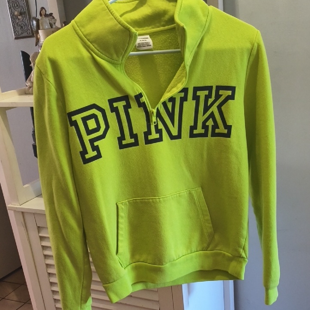 Victoria's Secret Bright Green PINK Sweatshirt